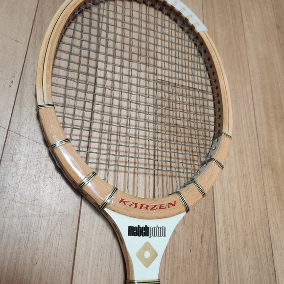 Vintage Japanese Karzen Matchpoint Wood Tennis Racquet Excellent Condition - Picture 4 of 7